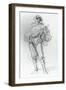 The Lute Player-Honore Daumier-Framed Giclee Print