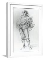 The Lute Player-Honore Daumier-Framed Giclee Print