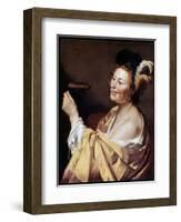 The Luteplayer, 1624-Gerrit van Honthorst-Framed Giclee Print