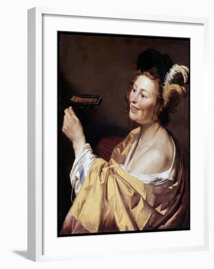 The Luteplayer, 1624-Gerrit van Honthorst-Framed Giclee Print