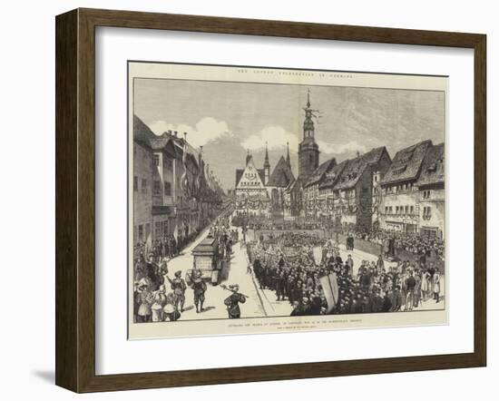 The Luther Celebration in Germany-null-Framed Giclee Print