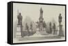 The Luther Monument at Worms, Germany-null-Framed Stretched Canvas