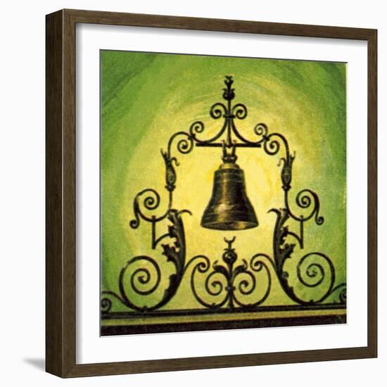 The Lutine Bell-English School-Framed Giclee Print