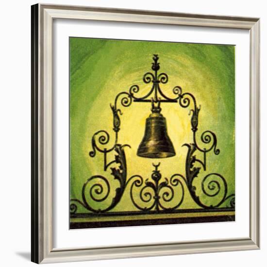 The Lutine Bell-English School-Framed Giclee Print