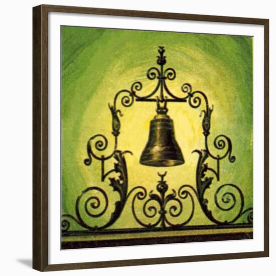 The Lutine Bell-English School-Framed Giclee Print