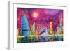 The Luxe Life Dubai Cityscape-Megan Aroon Duncanson-Framed Art Print