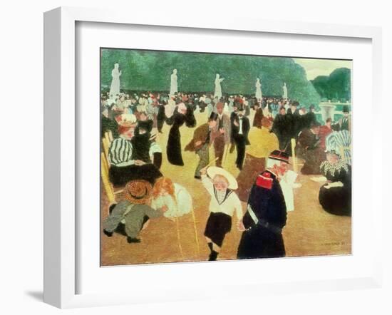 The Luxembourg Gardens, 1895-F?lix Vallotton-Framed Giclee Print