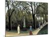 The Luxembourg Gardens, Monument to Chopin, 1909-Henri Rousseau-Mounted Giclee Print