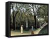 The Luxembourg Gardens, Monument to Chopin, 1909-Henri Rousseau-Framed Stretched Canvas