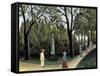 The Luxembourg Gardens, Monument to Chopin, 1909-Henri Rousseau-Framed Stretched Canvas