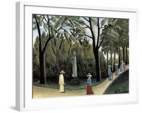 The Luxembourg Gardens, Monument to Chopin, 1909-Henri Rousseau-Framed Giclee Print