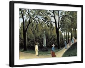 The Luxembourg Gardens, Monument to Chopin, 1909-Henri Rousseau-Framed Giclee Print