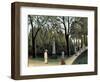 The Luxembourg Gardens, Monument to Chopin, 1909-Henri Rousseau-Framed Giclee Print