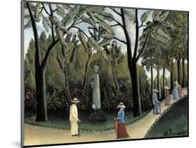 The Luxembourg Gardens, Monument to Chopin, 1909-Henri Rousseau-Mounted Giclee Print