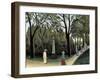 The Luxembourg Gardens, Monument to Chopin, 1909-Henri Rousseau-Framed Giclee Print