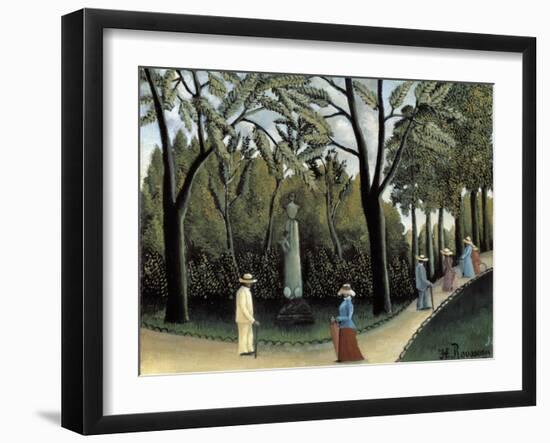 The Luxembourg Gardens, Monument to Chopin, 1909-Henri Rousseau-Framed Giclee Print