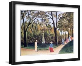 The Luxembourg Gardens, Monument to Chopin, 1909-Henri Rousseau-Framed Giclee Print