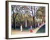 The Luxembourg Gardens, Monument to Chopin, 1909-Henri Rousseau-Framed Giclee Print