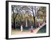 The Luxembourg Gardens, Monument to Chopin, 1909-Henri Rousseau-Framed Giclee Print