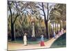 The Luxembourg Gardens, Monument to Chopin, 1909-Henri Rousseau-Mounted Giclee Print