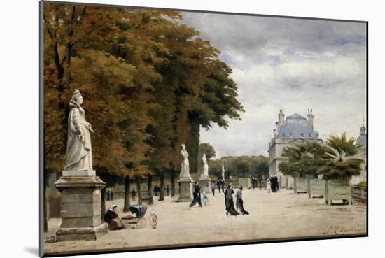 The Luxembourg Gardens, Paris, France-Stanislas-Victor-Edmond Lepine-Mounted Giclee Print