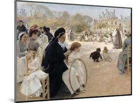 The Luxembourg Gardens, Paris-Albert Gustaf Aristides Edelfelt-Mounted Giclee Print