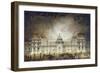 The Luxembourg Palace Illuminated For the Fete du Roi in 1780-Jean Baptiste Marechal-Framed Premium Giclee Print