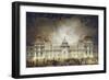 The Luxembourg Palace Illuminated For the Fete du Roi in 1780-Jean Baptiste Marechal-Framed Premium Giclee Print