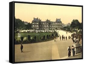 The Luxembourg Palace, Paris, France, c.1890-1900-null-Framed Stretched Canvas