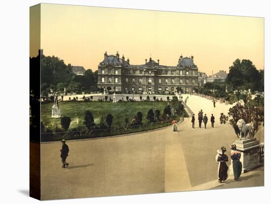 The Luxembourg Palace, Paris, France, c.1890-1900-null-Stretched Canvas