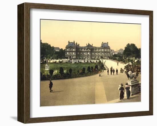 The Luxembourg Palace, Paris, France, c.1890-1900-null-Framed Giclee Print