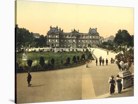 The Luxembourg Palace, Paris, France, c.1890-1900-null-Stretched Canvas