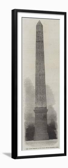 The Luxor Obelisk in the Place De La Concorde, Paris-null-Framed Premium Giclee Print