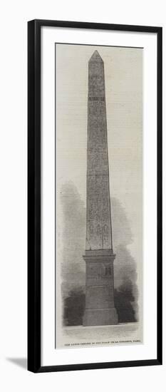 The Luxor Obelisk in the Place De La Concorde, Paris-null-Framed Giclee Print