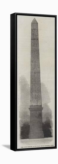 The Luxor Obelisk in the Place De La Concorde, Paris-null-Framed Stretched Canvas