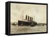 The Luxury Liner Lusitania-null-Framed Stretched Canvas