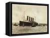 The Luxury Liner Lusitania-null-Framed Stretched Canvas