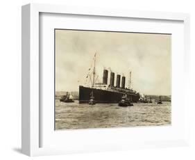 The Luxury Liner Lusitania-null-Framed Photographic Print