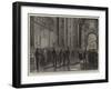 The Lying in State of the Late Pope Pius Ix, Outside the Chapel of the Holy Sacrament, St Peter'S-null-Framed Giclee Print