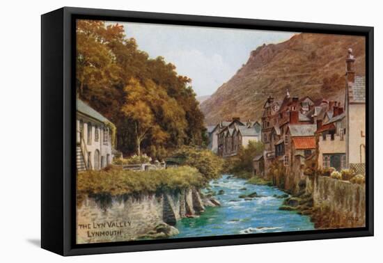 The Lyn Valley, Lynmouth-Alfred Robert Quinton-Framed Stretched Canvas