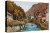 The Lyn Valley, Lynmouth-Alfred Robert Quinton-Stretched Canvas
