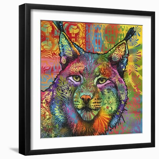 The Lynx, Big Cats, Animals, Colorful, Pop Art, Stencils-Russo Dean-Framed Giclee Print