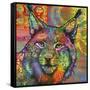 The Lynx, Big Cats, Animals, Colorful, Pop Art, Stencils-Russo Dean-Framed Stretched Canvas