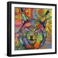 The Lynx, Big Cats, Animals, Colorful, Pop Art, Stencils-Russo Dean-Framed Premium Giclee Print