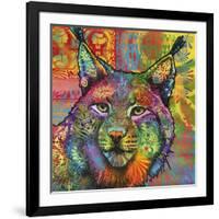 The Lynx, Big Cats, Animals, Colorful, Pop Art, Stencils-Russo Dean-Framed Giclee Print