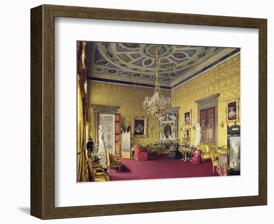 The Lyons Hall in Catherine Palace in Tsarskoye Selo, 1859-Luigi Premazzi-Framed Giclee Print