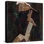 The Lyricist, 1911-Egon Schiele-Stretched Canvas