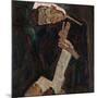 The Lyricist-Egon Schiele-Mounted Art Print