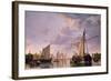 The Maas at Dordrecht, 1680-Aelbert Cuyp-Framed Giclee Print