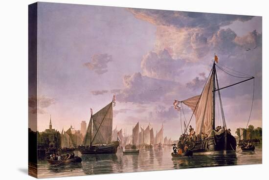 The Maas at Dordrecht, 1680-Aelbert Cuyp-Stretched Canvas